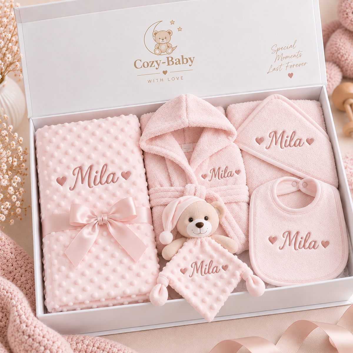 Premium Baby Box - Blush