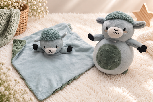 Knuffeldoek en Muziekknuffel Schaap