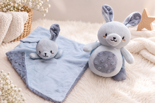 Knuffeldoek en Muziekknuffel Konijn