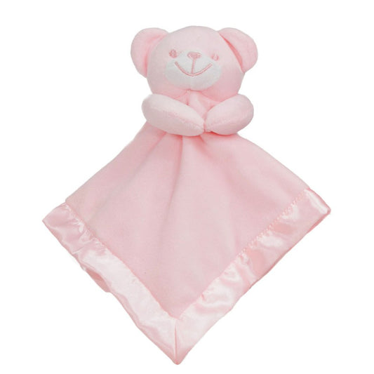 Knuffeldoekje met Satijnen rand Roze