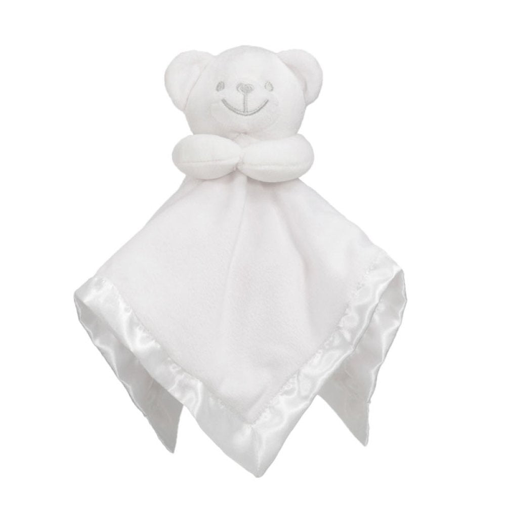 Knuffeldoekje met Satijnen rand Wit