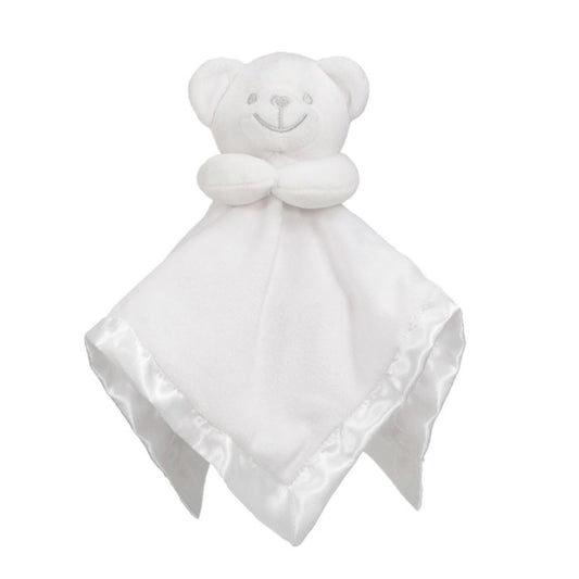 Knuffeldoekje met Satijnen rand Wit